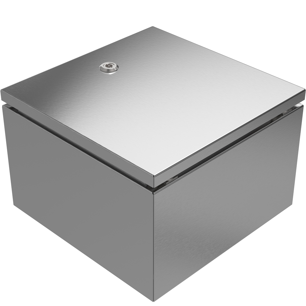 RS PRO 304 Stainless Steel Wall Box, IP66, 300 mm x 300 mm