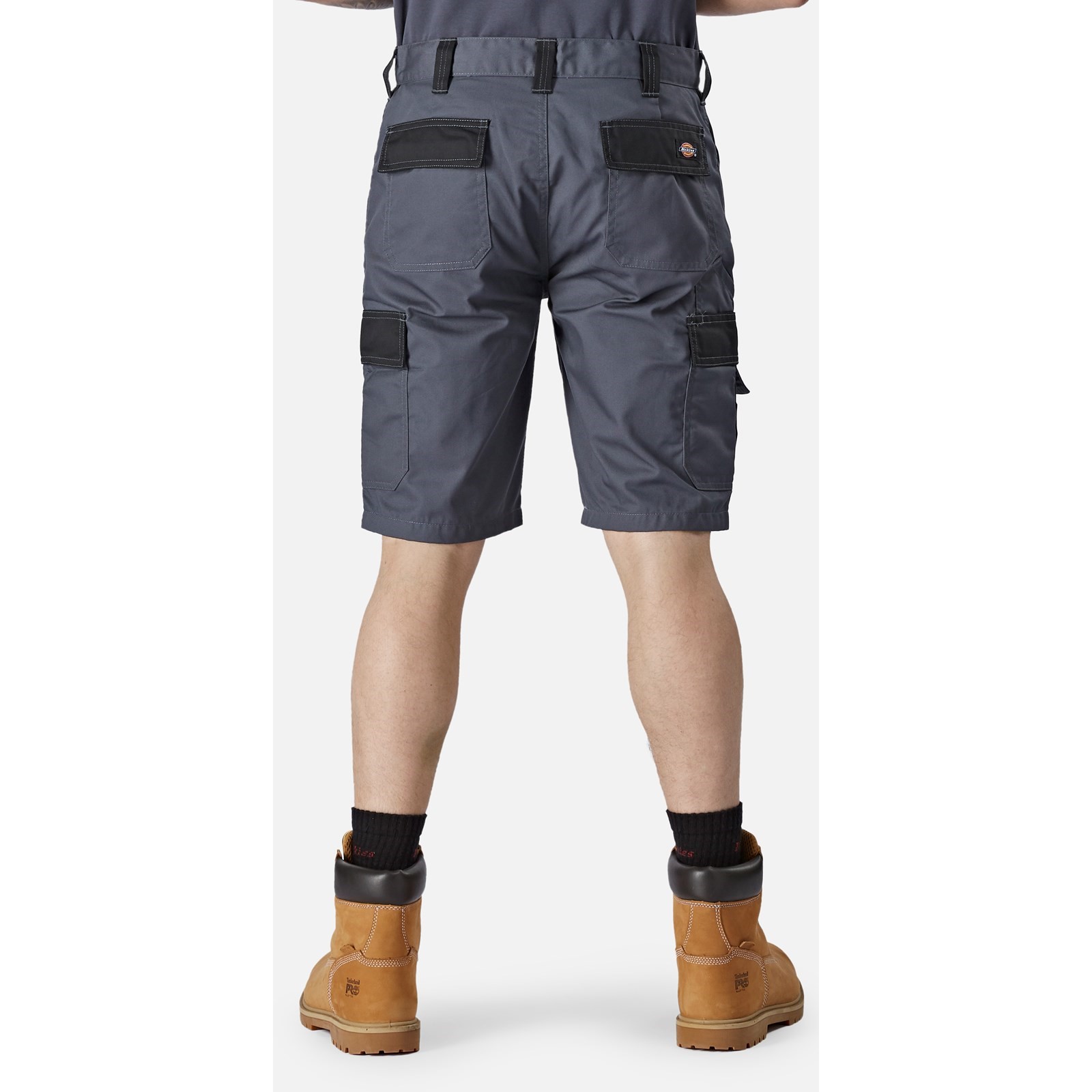 dk0a4xsgc661 Dickies Everyday Grey/Black 35% Cotton, 65% Polyester Work shorts, 34cm
