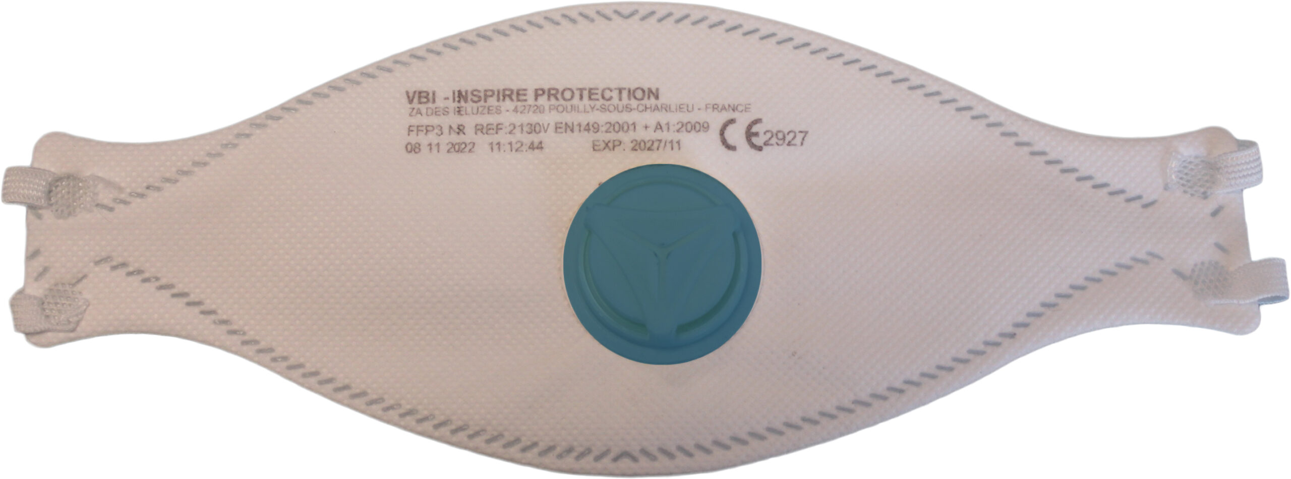 Inspire Protection 2130V Series Respirator Mask for General Purpose Protection Valved, FFP3 12 Per Pack per Package
