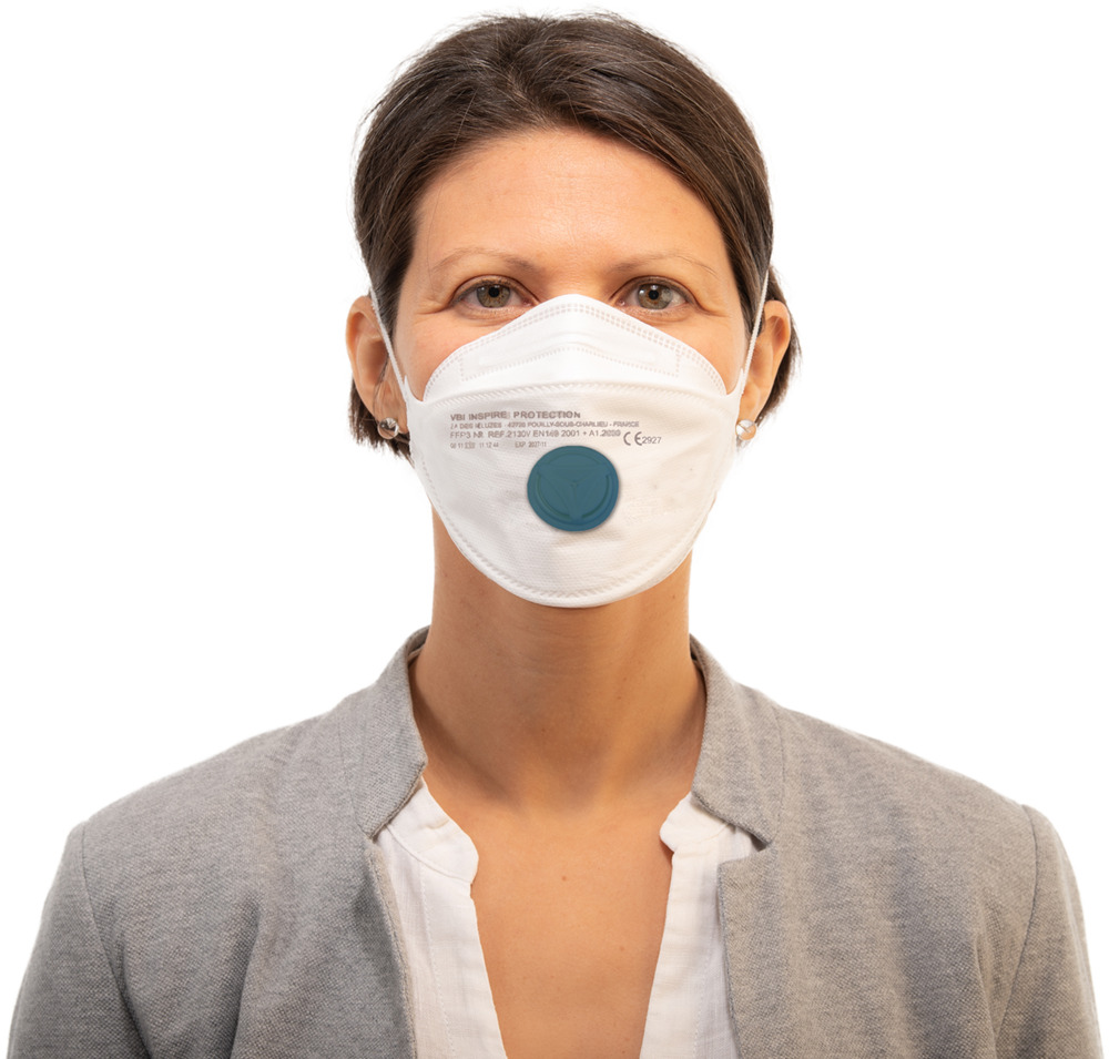 2130v-c Inspire Protection 2130V Series Respirator Mask for General Purpose Protection Valved, FFP3 12 Per Pack per Package