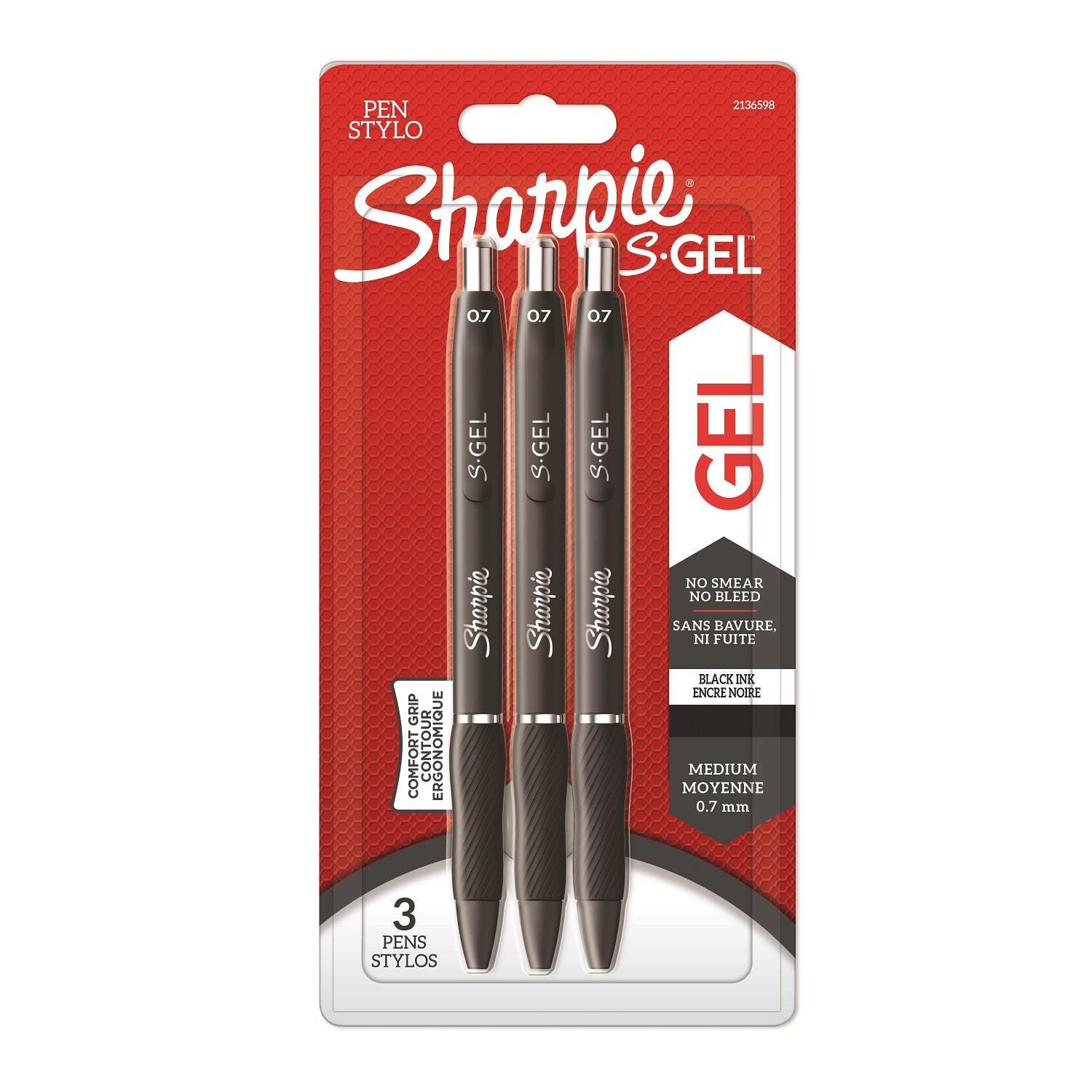 2136598 Sharpie Black, 0.7 mm Tip Size