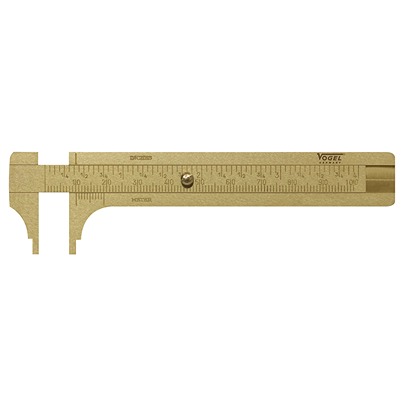 Vogel 214303 100 mm Metric Depth Gauge, Hard Brass
