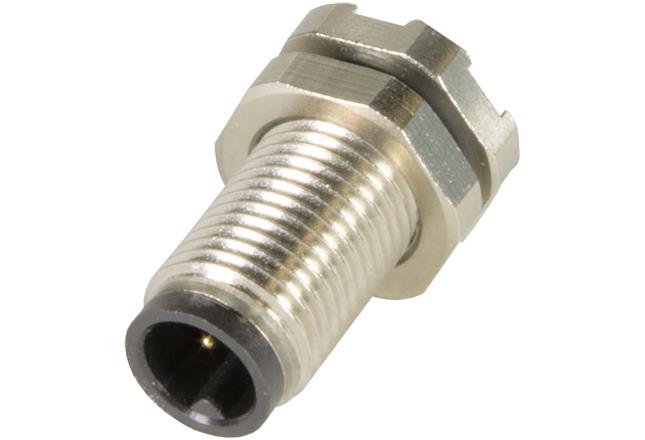 HARTING Connector, 3 Contacts, Rear, M5 Connector, Plug, Male, IP67, Circular connectors M5 Series