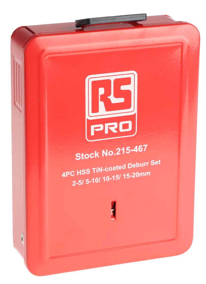 215-467 RS PRO HSS Countersink Drill Bit Set, 90 °, 4 Piece(s)