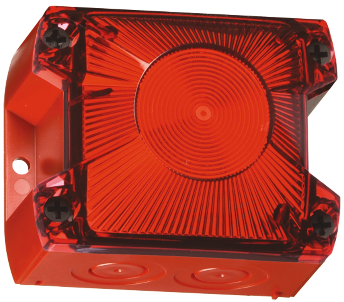 Pfannenberg PY X-S-05 Series Red Flashing Beacon 230V dc, Xenon Bulb Panel, IP66
