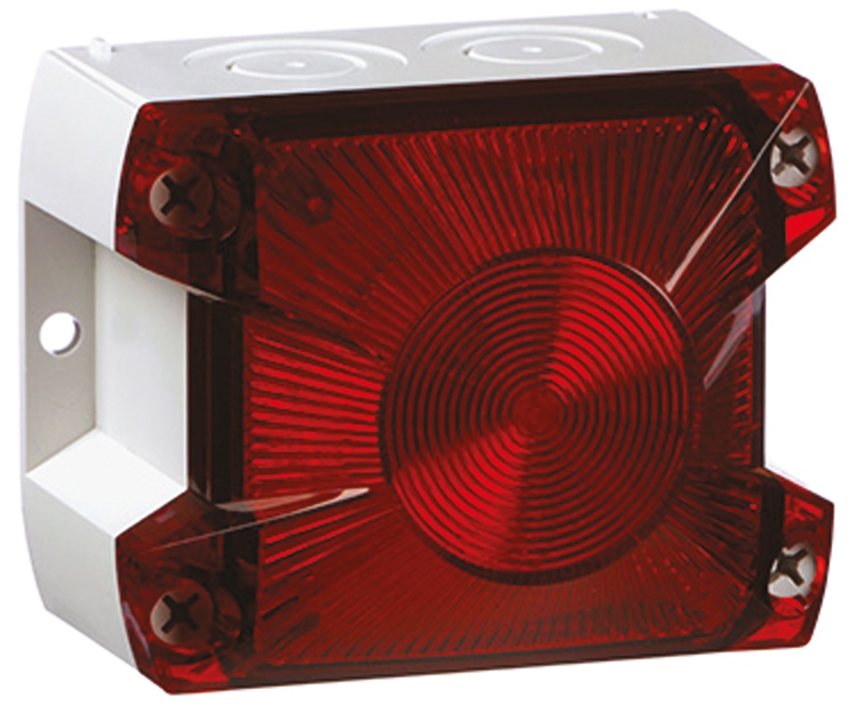 Pfannenberg PY X-S-05 Series Red Flashing Beacon 255V dc, Xenon Bulb Panel, IP66