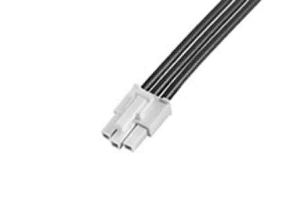 Molex 3 Way Male Mini-Fit Jr to 3 Way Male Mini-Fit Jr Wire to Board Cable, 600 mm