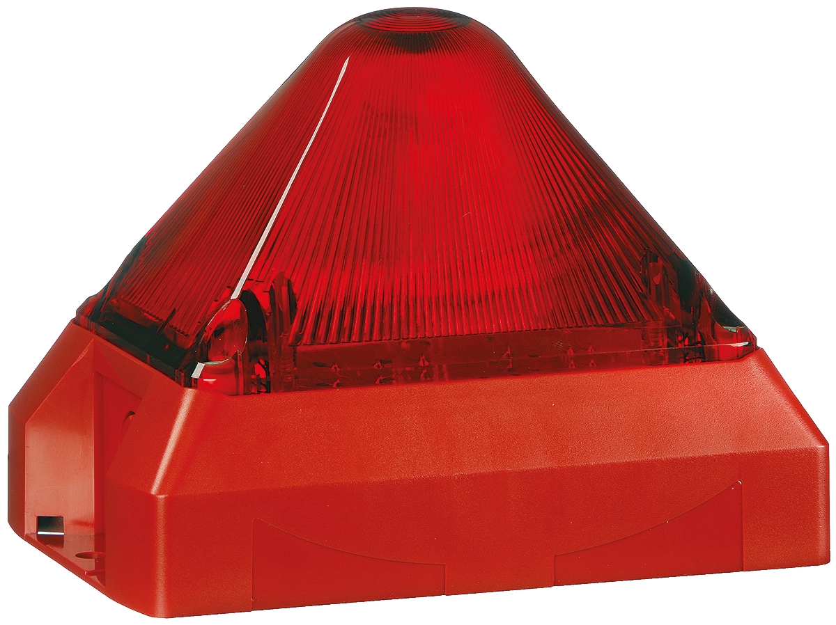 Pfannenberg PY X-M-10 Series Red Flashing Beacon 230V ac, Xenon Bulb Panel, IP66