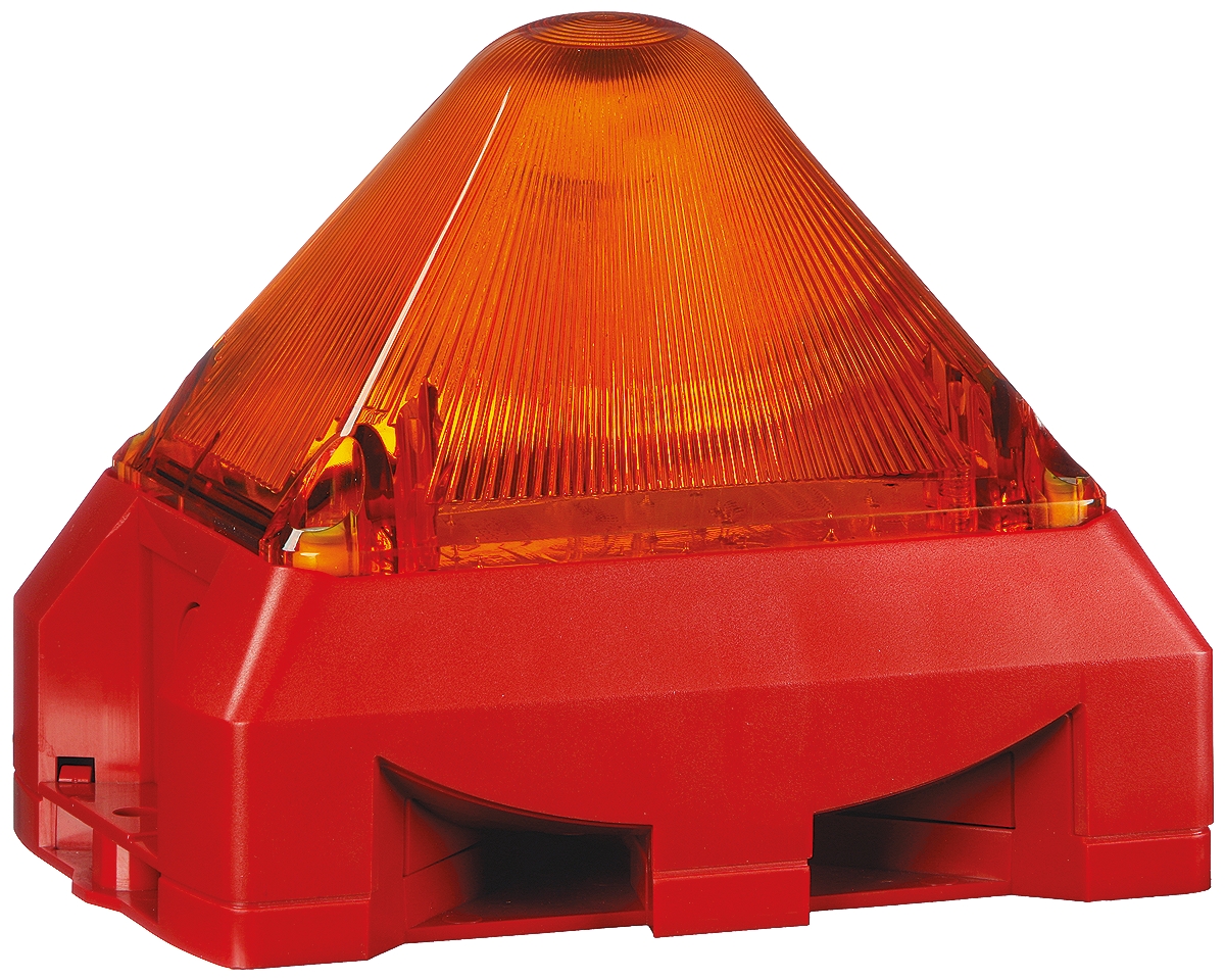 Pfannenberg PY X-MA-05 Series Amber Sounder-Beacon Combination, IP66 External Lug, Internal Hole 100 dB @ 1m