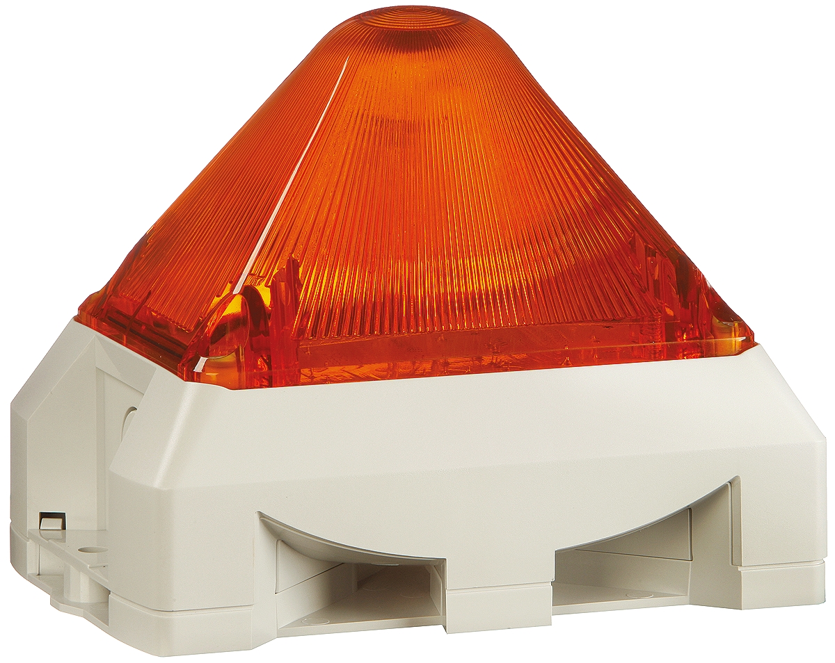 Pfannenberg PY X-MA-10 Series Amber Sounder-Beacon Combination, IP66 230V ac Base 100 dB @ 1m