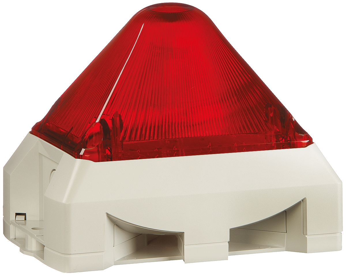 Pfannenberg PY X-MA-10 Series Red Sounder-Beacon Combination, IP66 230V ac Base 100 dB @ 1m