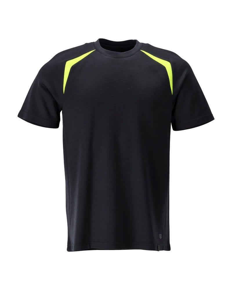 Mascot Workwear Navy, Yellow Hi Vis T-Shirt, 5XL Hi-Vis