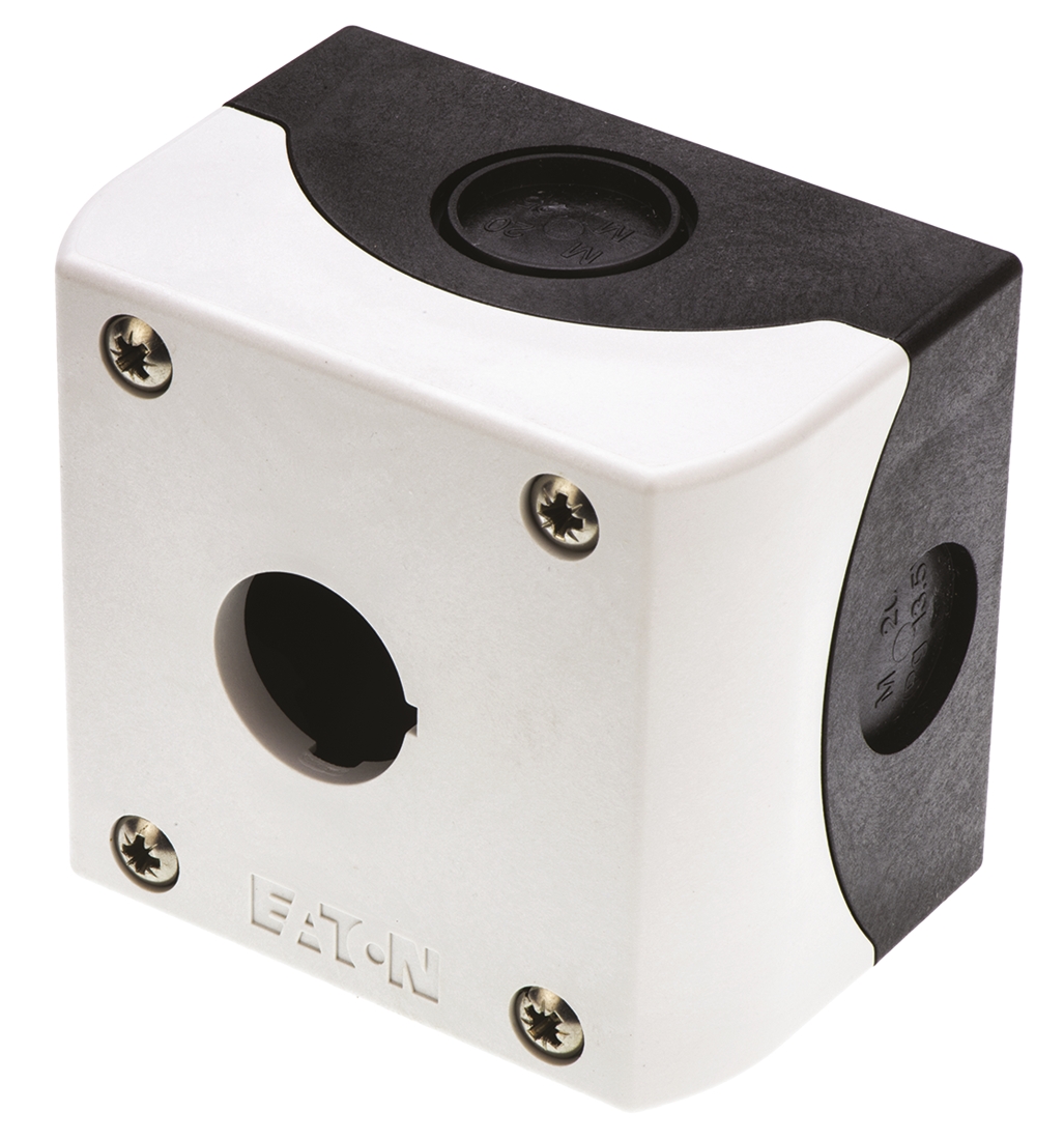 Eaton Grey Plastic M22 Control Station Enclosure - 1 Hole 22 mm Diameter
