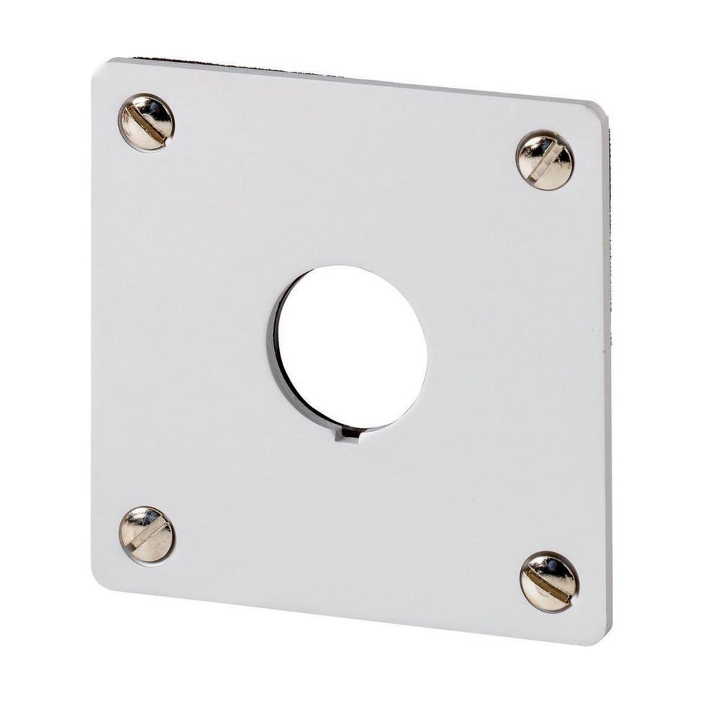 Eaton Brushed Aluminium RMQ Titan M22 Push Button Enclosure - 1 Hole 22 mm Diameter