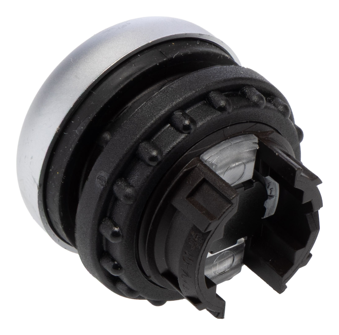216625-m22-dr-x Eaton RMQ Titan M22 Series Silver Maintained Push Button Switch, 22.5 mm Cutout, IP66, IP67, IP69K