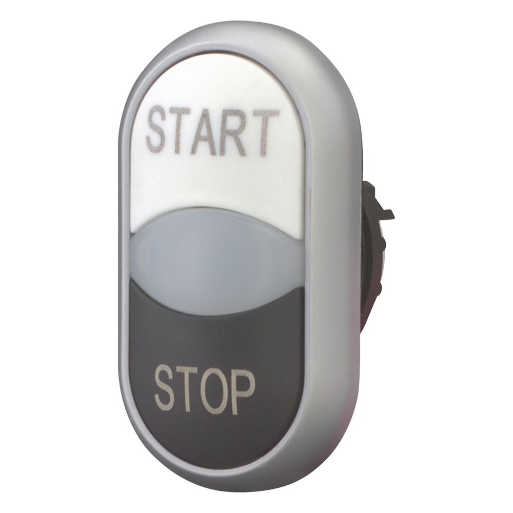 Eaton RMQ Titan M22 Series Black, White Momentary Push Button Switch, 22 mm Cutout, IP66