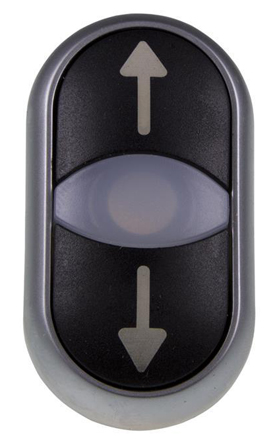 Eaton RMQ Titan M22 Series Black Momentary Push Button Switch, 22 mm Cutout, IP66