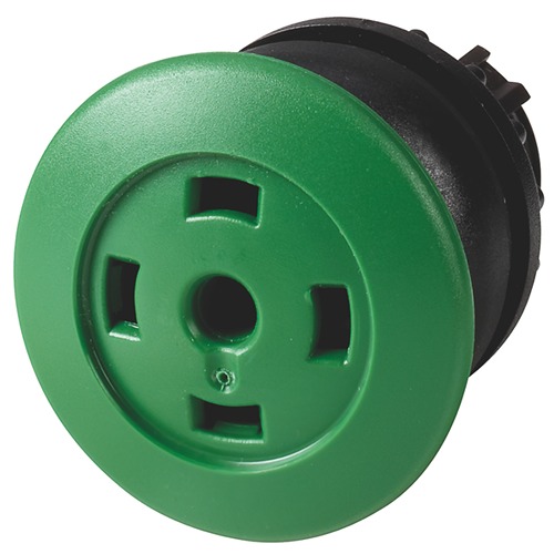 Eaton M22 Series Green Maintained Push Button Switch, 22.5 mm Cutout, IP69K, IP67