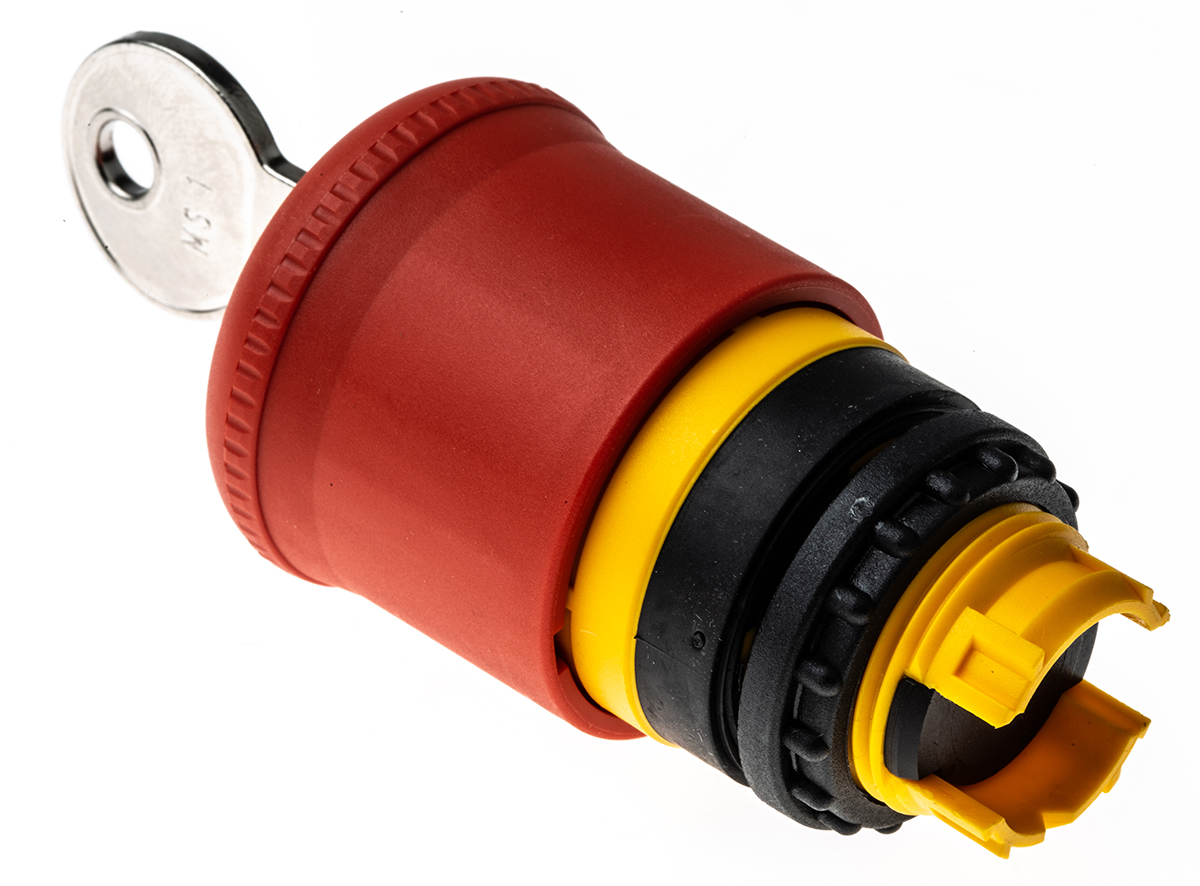 216879-m22-pvs Eaton M22 Series, Key Release, Emergency Stop Push Button Head