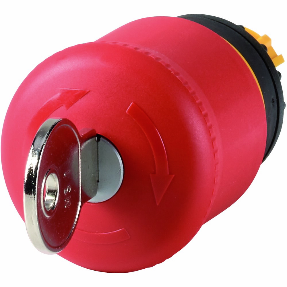 216879-m22-pvs Eaton M22 Series, Key Release, Emergency Stop Push Button Head