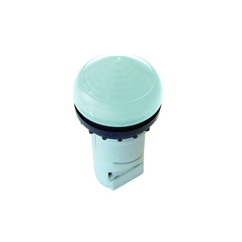 Eaton, M22, Panel Mount White LED Indicator, 22.5 mm Cutout, IP69K, IP66, IP67, Round, 250V