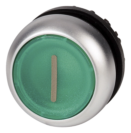 Eaton RMQ Titan M22 Series Green Momentary Push Button Switch, 22 mm Cutout, IP69, IP67, IP66
