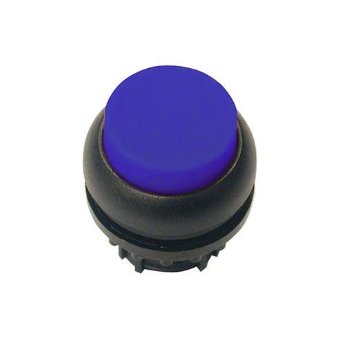 Eaton M22 Series Blue Spring Return Push Button Switch, 22.5 mm Cutout, IP67, IP69K
