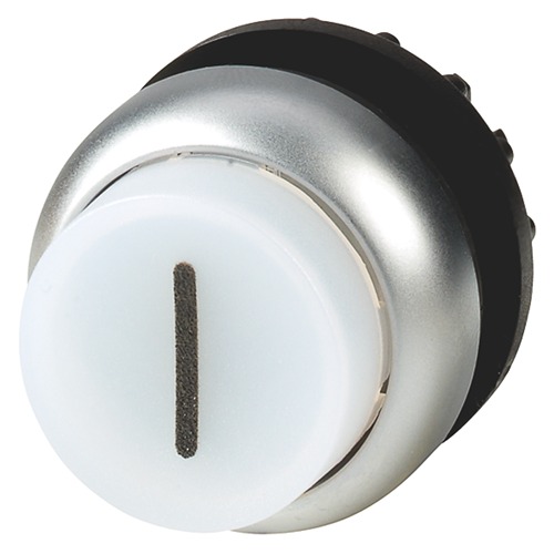 Eaton M22 Series White Momentary Spring Return Push Button Switch, 22.5 mm Cutout, IP69K, IP67