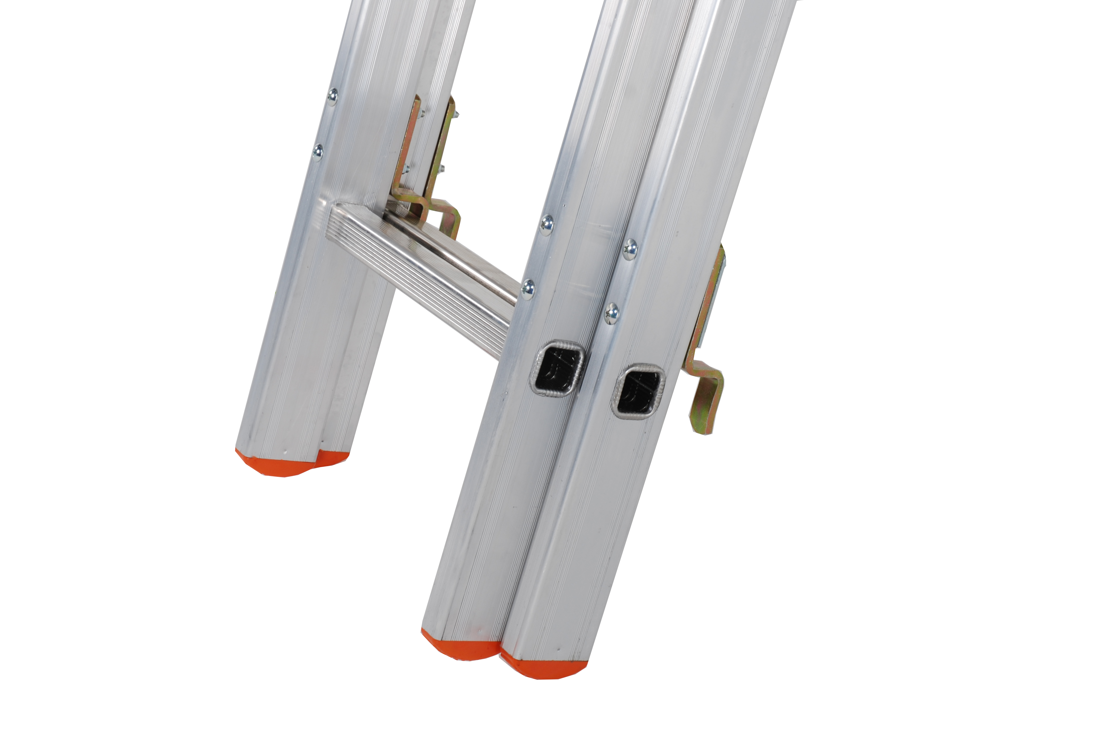 217-799 RS PRO 3 Sections Steel Extension Ladder, 5.02 mm
