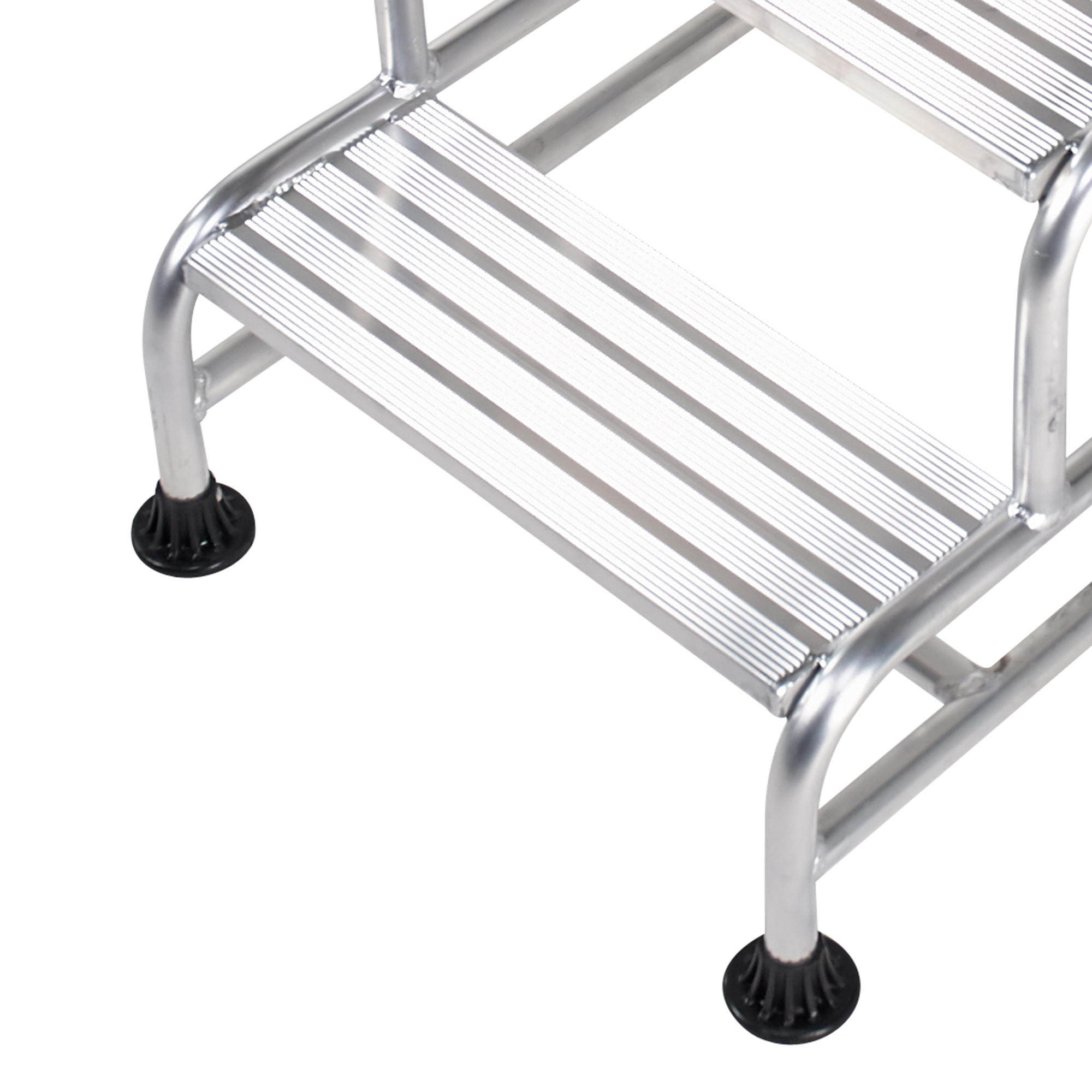 RS PRO 2 Tread Aluminium Steps 0.5m Platform Height, Aluminium