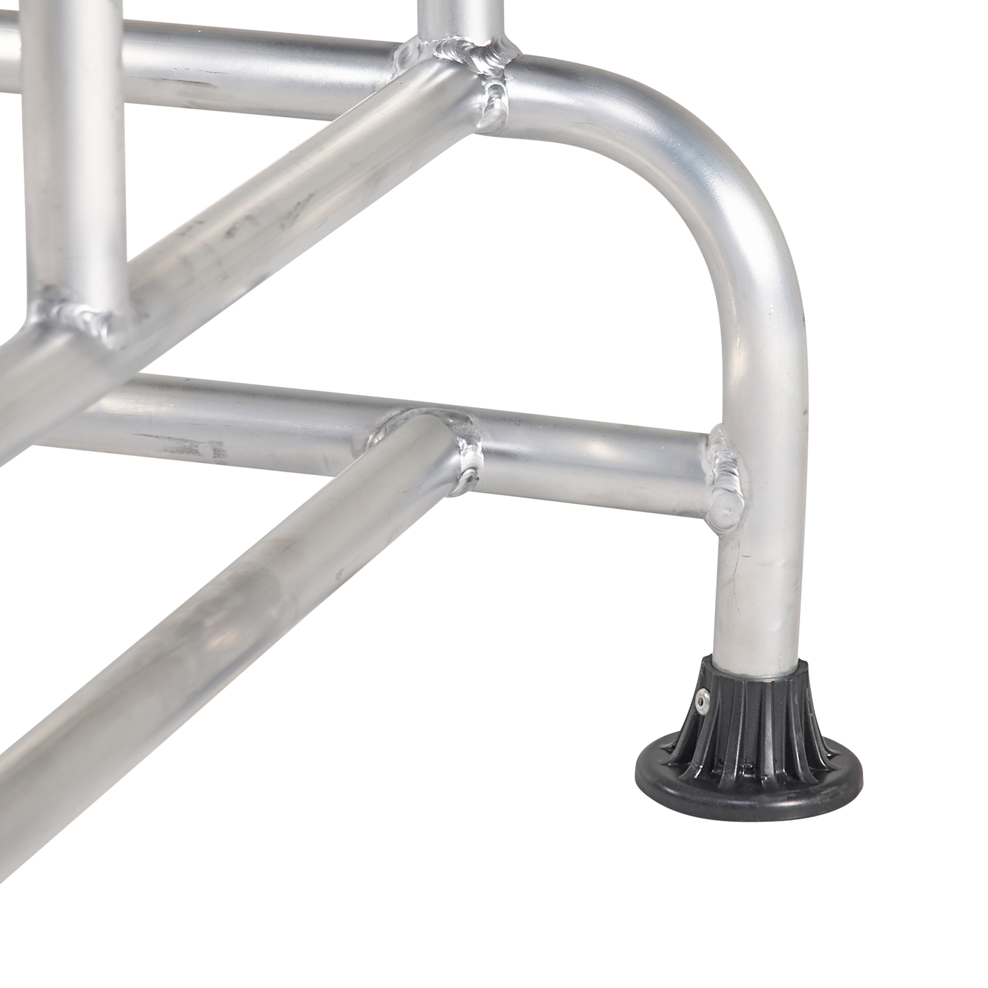 217-809 RS PRO 2 Tread Aluminium Steps 0.5m Platform Height, Aluminium