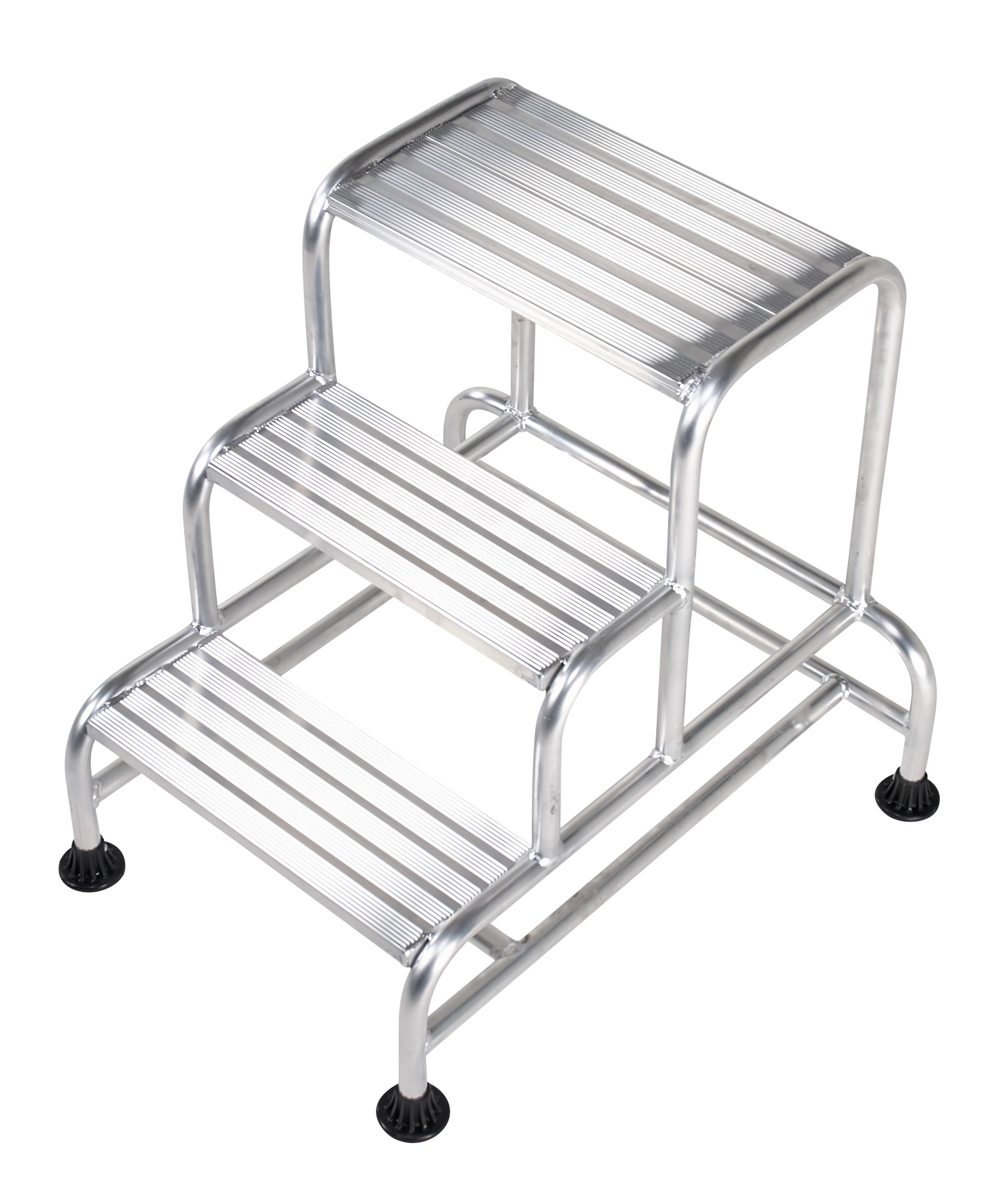 217-811 RS PRO 3 Tread Aluminium Steps 0.75m Platform Height, Aluminium