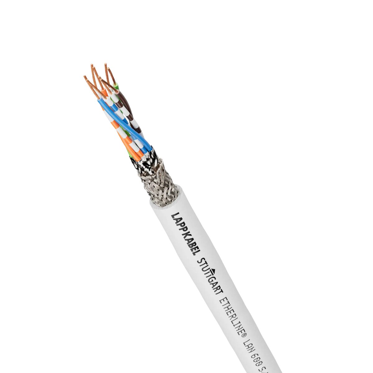 Lapp Unitronic Cat7 Cable, Shielded, Light Grey Screened Polyvinyl Chloride Sheath