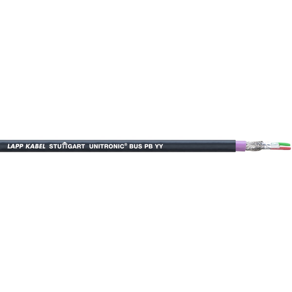 Lapp UNITRONIC BUS Series Bus Cable, 1 Pairs, Black Sheath Polyvinyl Chloride