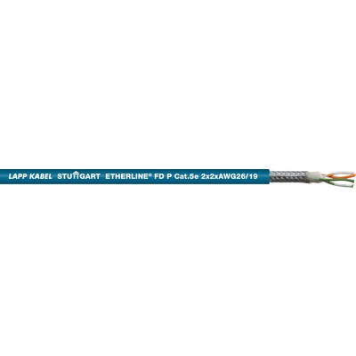 Lapp, 100 m Cat5e Ethernet Cable, Green Male to Male Unterminated, Tin Plated Copper Alloy Braid Polyurethane Sheath
