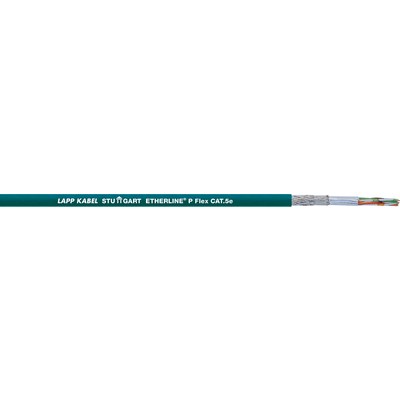 Lapp Cat5e, 100 m Cat5e Ethernet Cable, Blue Male to Male Unterminated, Tin Plated Copper Alloy Braid Polyurethane