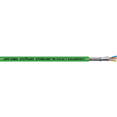Lapp Cat5e, 100 m Cat5e Ethernet Cable, Light Blue Male to Male Unterminated, Aluminium Foil with Tin Plated Copper