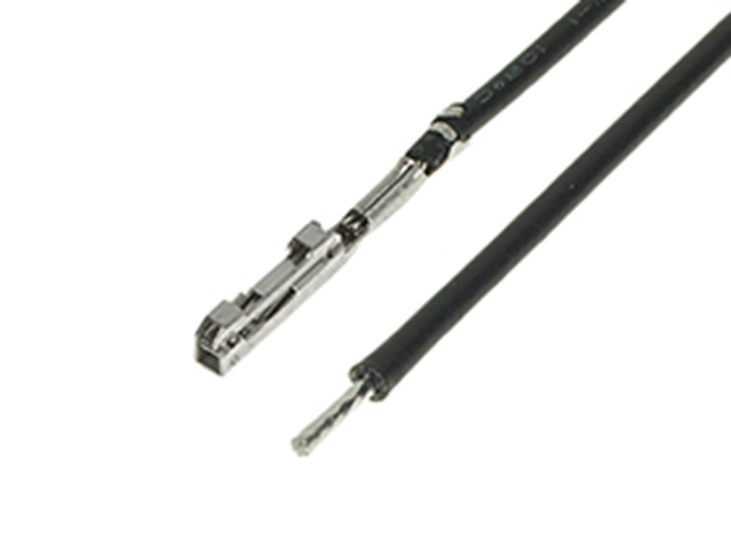 Molex Squba 1.8 Female Pre-Crimped Lead Pigtail, 225 mm, Black