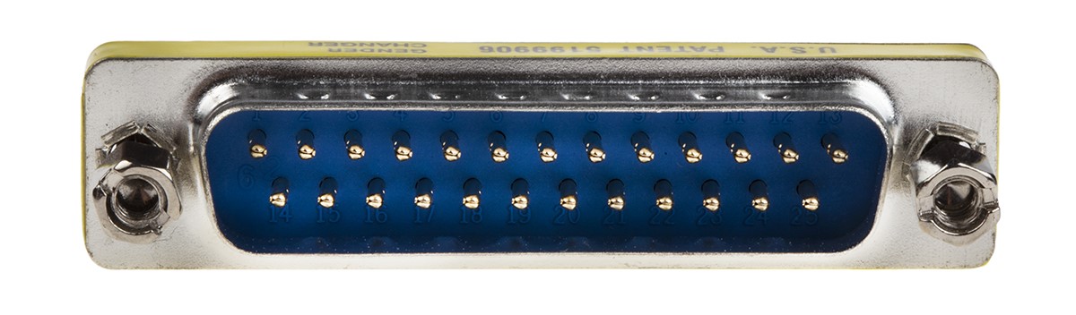 218-194 RS PRO D-Sub Adapter 25-Way D-Sub to Male Male 25 Way D-Sub Male Male