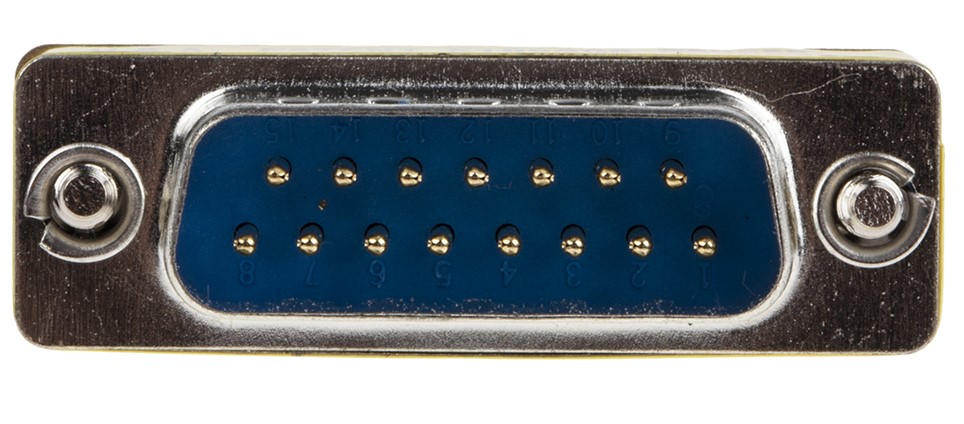 218-217 RS PRO D-Sub Adapter 15-Way D-Sub to Male Male 15 Way D-Sub Male Male