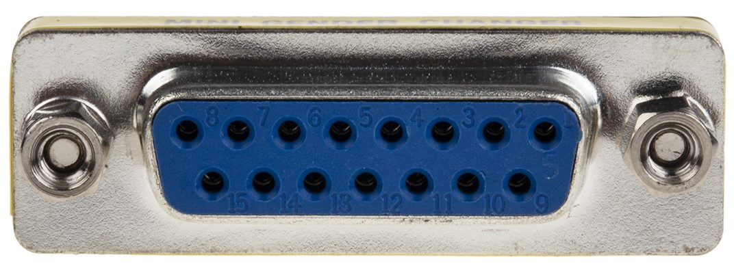 218-223 RS PRO D-Sub Adapter 15-Way D-Sub to Female Female 15 Way D-Sub Female Female
