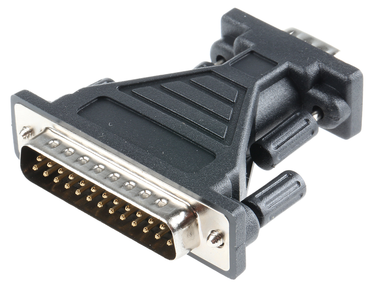 RS PRO D-Sub Adapter 9-Way D-Sub to Male Male 25 Way D-Sub Male Male