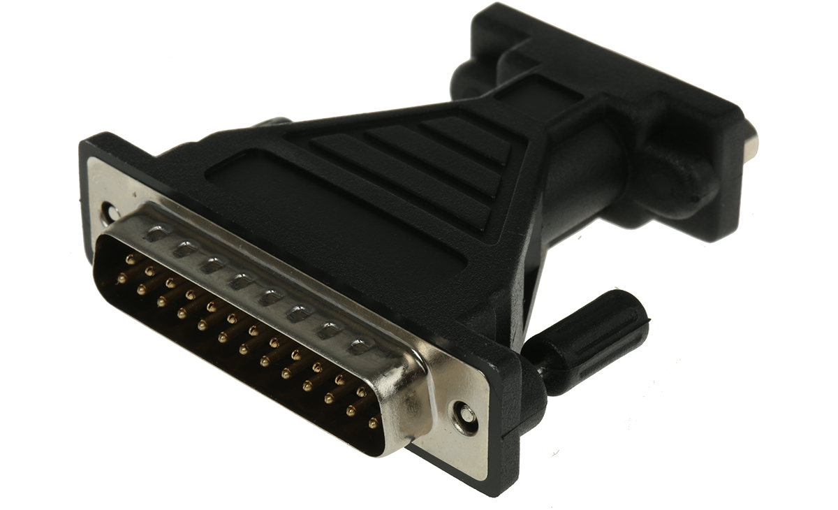 RS PRO D-Sub Adapter 9-Way D-Sub to Female Female 25 Way D-Sub Male Male