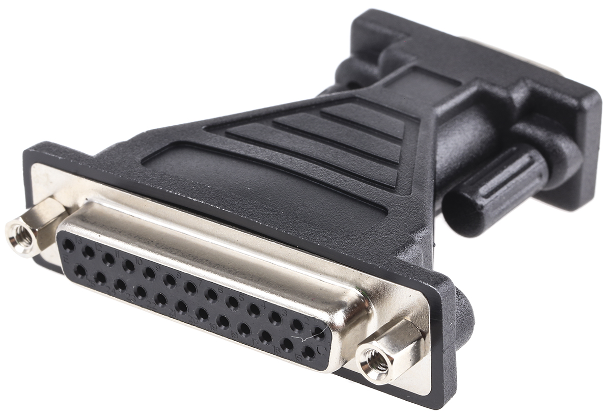 RS PRO D-Sub Adapter 9-Way D-Sub to Male Male 25 Way D-Sub Female Female
