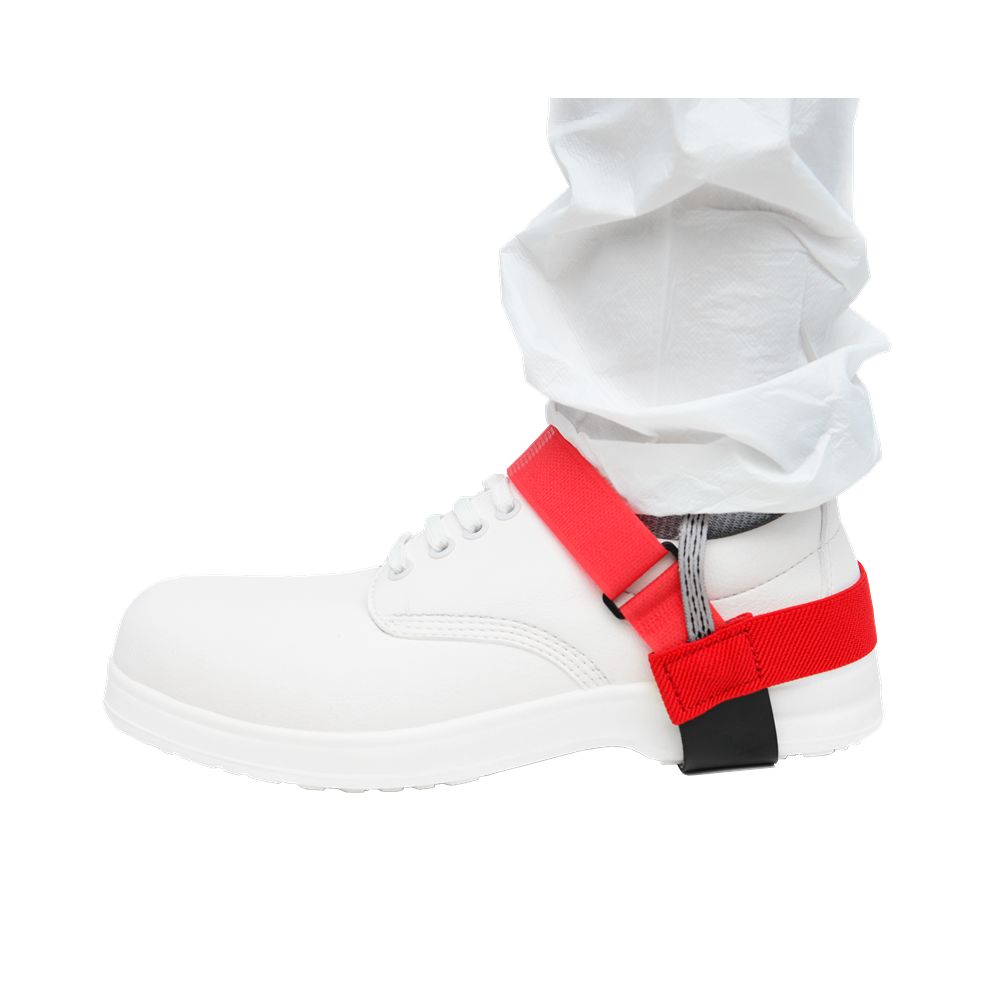 RS PRO Antistatic Heel Grounder Red, Hook & Loop