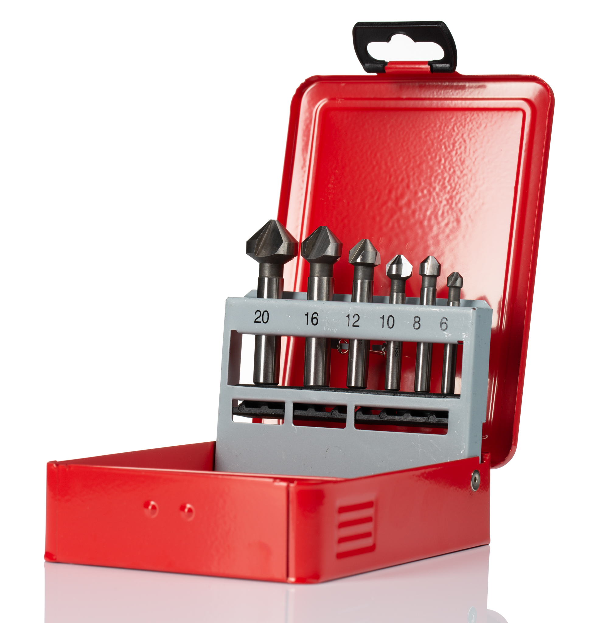218-567 RS PRO HSS Countersink Drill Bit Set, 3 Flute(s), 90 °, 6 Piece(s)
