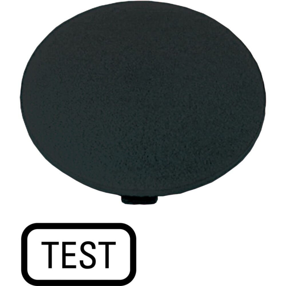 EatonButton Plate for Use with Push Button, Pre-printed "TEST