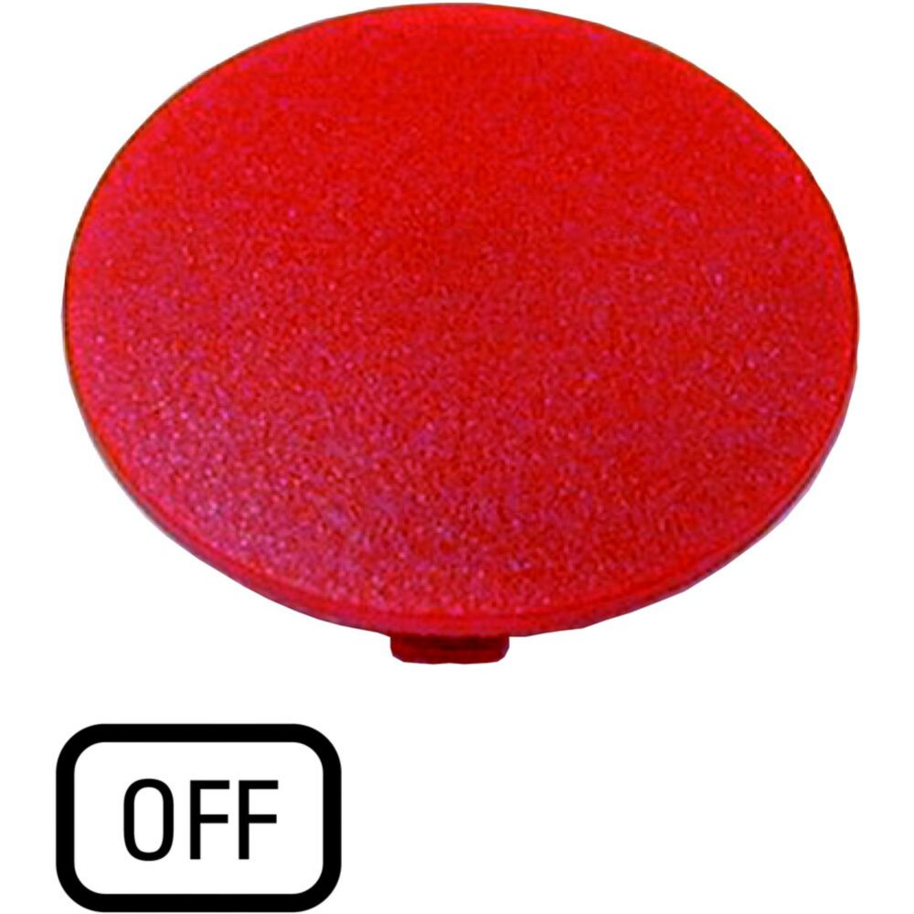 EatonButton Plate for Use with Push Button, Pre-printed "OFF