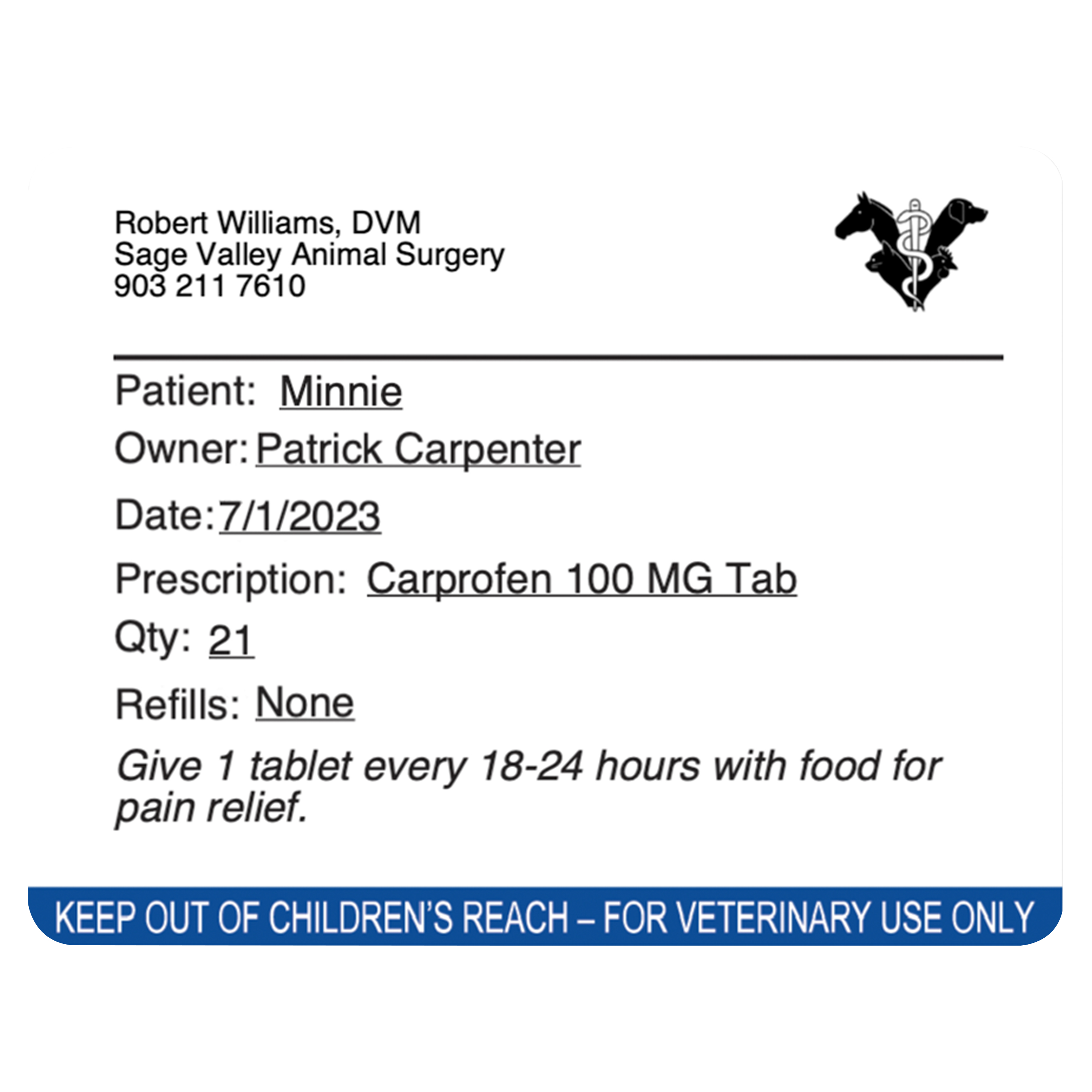 2187328 Dymo Adhesive Pre-Printed Label. Quantity: 400 Per Pack