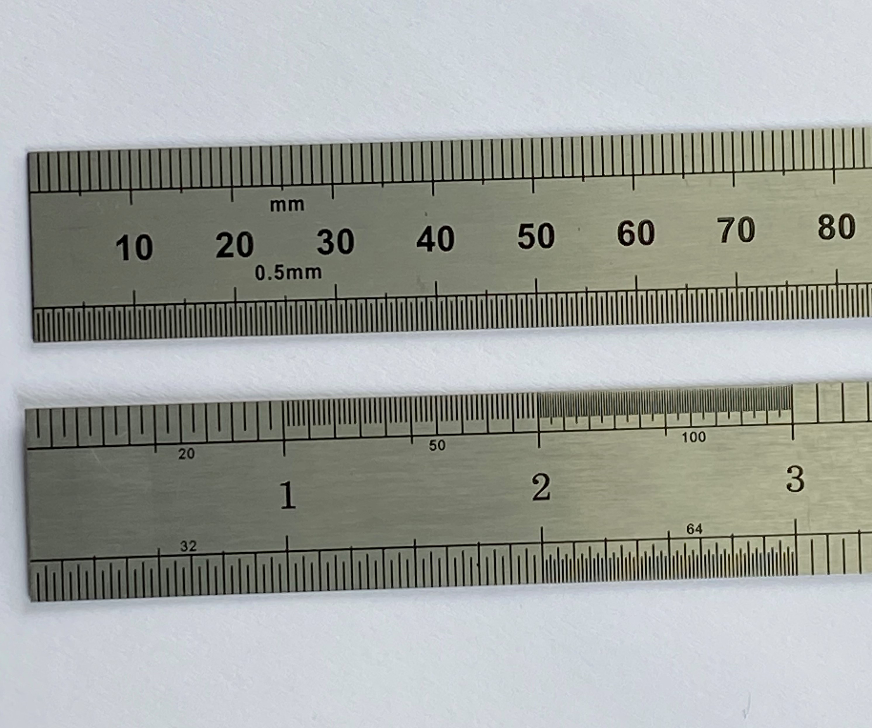 219-7296 RS PRO 150 mm Steel Ruler Imperial, Metric, UKAS